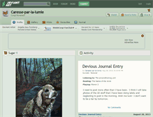 Tablet Screenshot of caresse-par-la-lumie.deviantart.com
