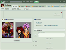 Tablet Screenshot of melissaiv.deviantart.com