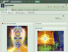 Tablet Screenshot of mysticalmike.deviantart.com