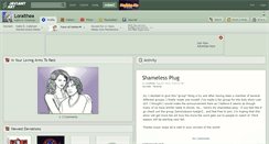 Desktop Screenshot of loralthea.deviantart.com