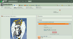 Desktop Screenshot of mysterydemon.deviantart.com