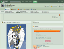 Tablet Screenshot of mysterydemon.deviantart.com