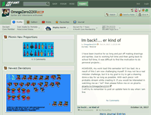 Tablet Screenshot of omegazero22xx.deviantart.com
