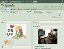Tablet Screenshot of hamburgertea.deviantart.com