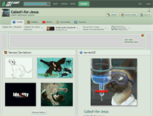 Tablet Screenshot of called1-for-jesus.deviantart.com