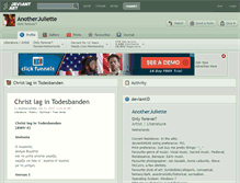 Tablet Screenshot of anotherjuliette.deviantart.com