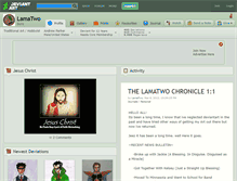 Tablet Screenshot of lamatwo.deviantart.com