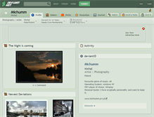 Tablet Screenshot of michumm.deviantart.com