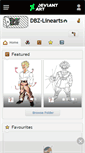 Mobile Screenshot of dbz-linearts.deviantart.com