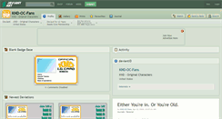 Desktop Screenshot of knd-oc-fans.deviantart.com