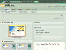 Tablet Screenshot of knd-oc-fans.deviantart.com
