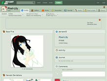 Tablet Screenshot of pixel-lily.deviantart.com