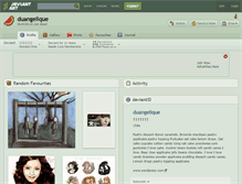 Tablet Screenshot of duangelique.deviantart.com