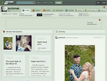 Tablet Screenshot of jezziemak.deviantart.com