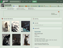 Tablet Screenshot of hyunwook.deviantart.com