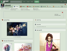 Tablet Screenshot of catsandr.deviantart.com