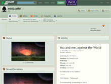 Tablet Screenshot of miniloeffel.deviantart.com