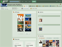 Tablet Screenshot of dreamworks-fanfics.deviantart.com