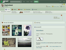 Tablet Screenshot of blackxblack.deviantart.com