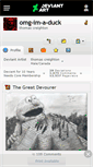 Mobile Screenshot of omg-im-a-duck.deviantart.com