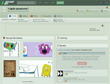 Tablet Screenshot of i-taste-awesome1.deviantart.com