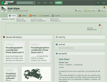 Tablet Screenshot of dusk-blaze.deviantart.com