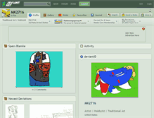 Tablet Screenshot of mk2716.deviantart.com