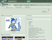 Tablet Screenshot of halocat.deviantart.com