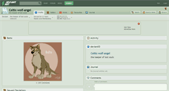 Desktop Screenshot of celtic-wolf-angel.deviantart.com