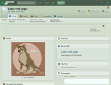 Tablet Screenshot of celtic-wolf-angel.deviantart.com