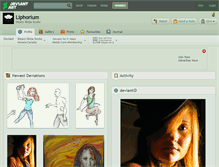 Tablet Screenshot of liphorium.deviantart.com