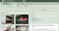 Desktop Screenshot of manicvisions.deviantart.com