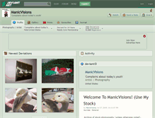 Tablet Screenshot of manicvisions.deviantart.com