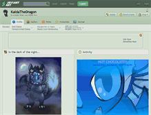 Tablet Screenshot of kaidathedragon.deviantart.com