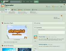 Tablet Screenshot of flamewalker.deviantart.com