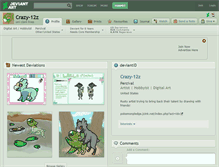 Tablet Screenshot of crazy-12z.deviantart.com