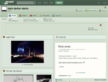 Tablet Screenshot of dark-darker-darko.deviantart.com