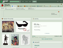 Tablet Screenshot of binkyfm.deviantart.com