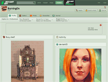 Tablet Screenshot of burningon.deviantart.com