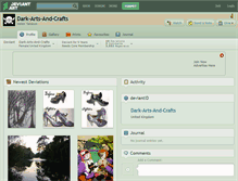 Tablet Screenshot of dark-arts-and-crafts.deviantart.com