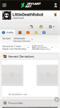 Mobile Screenshot of littledeathrobot.deviantart.com