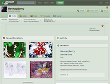 Tablet Screenshot of mewraspberry.deviantart.com