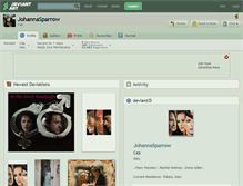 Tablet Screenshot of johannasparrow.deviantart.com