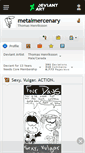 Mobile Screenshot of metalmercenary.deviantart.com