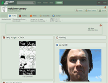 Tablet Screenshot of metalmercenary.deviantart.com