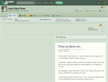 Tablet Screenshot of lady-dark-rose.deviantart.com