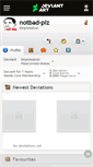 Mobile Screenshot of notbad-plz.deviantart.com