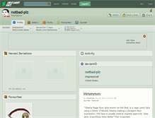 Tablet Screenshot of notbad-plz.deviantart.com