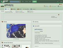 Tablet Screenshot of gothicabunny.deviantart.com