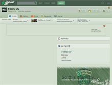 Tablet Screenshot of foxxy-sly.deviantart.com